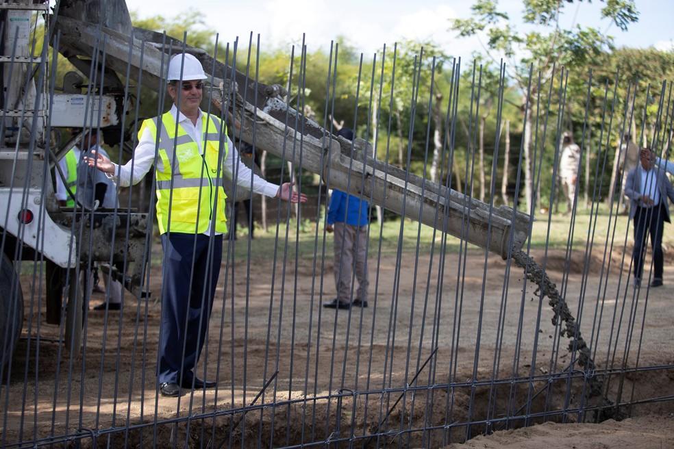 Um muro na República Dominicana