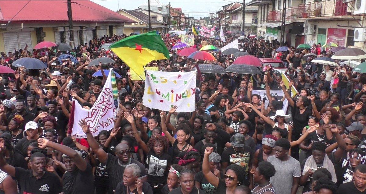 Guiana francesa se levanta