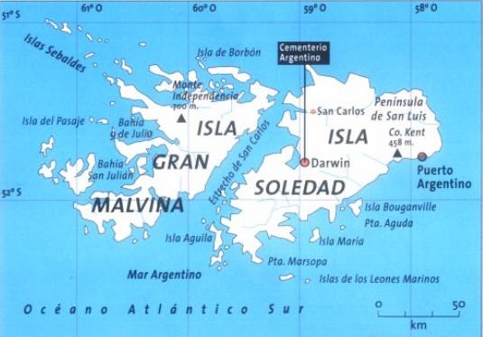 Não há Falklands, são Malvinas